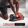 Sunny Health & Fitness Elite Adjustable Dumbbell 55lbs - Black - 2 of 4