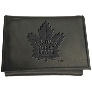 Evergreen NHL Toronto Maple Leafs Black Leather Trifold Wallet Officially Licensed with Gift Box - 1 of 1