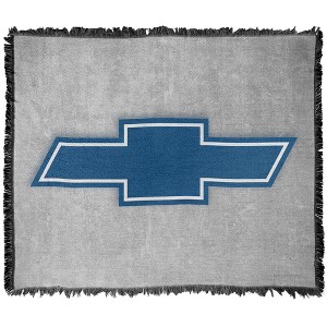 Chevrolet Simple Vintage Bowtie Blanket 50"x60" Woven Tapestry - 1 of 4