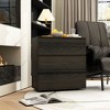 FUFU&GAGA Modern 3-Drawer Dresser Chest Wooden Dresser Tower Nightstand End Table - 2 of 4