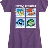 Girls' - Inside Out 2 - Festive Feelings Grid Fitted Short Sleeve Graphic T-Shirt - 2 of 4
