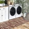 Modern Rug Washable Rug Buffola Plaid Rug for Living Room, Neutral Rug Non Slip, Low Pile Thin Rug, Distressed Soft Rug, Indoor Foldable Printed Rug - 4 of 4