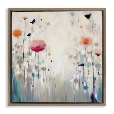 Stupell Industries Pastel Poppies Painting, 25" x 25"