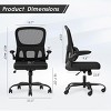 FURNIinspire Task and Office Chairs,  Home Office Chair, Mesh Desk Chair with Lumbar Support, Black, 25.59"*25"*40" - 2 of 4