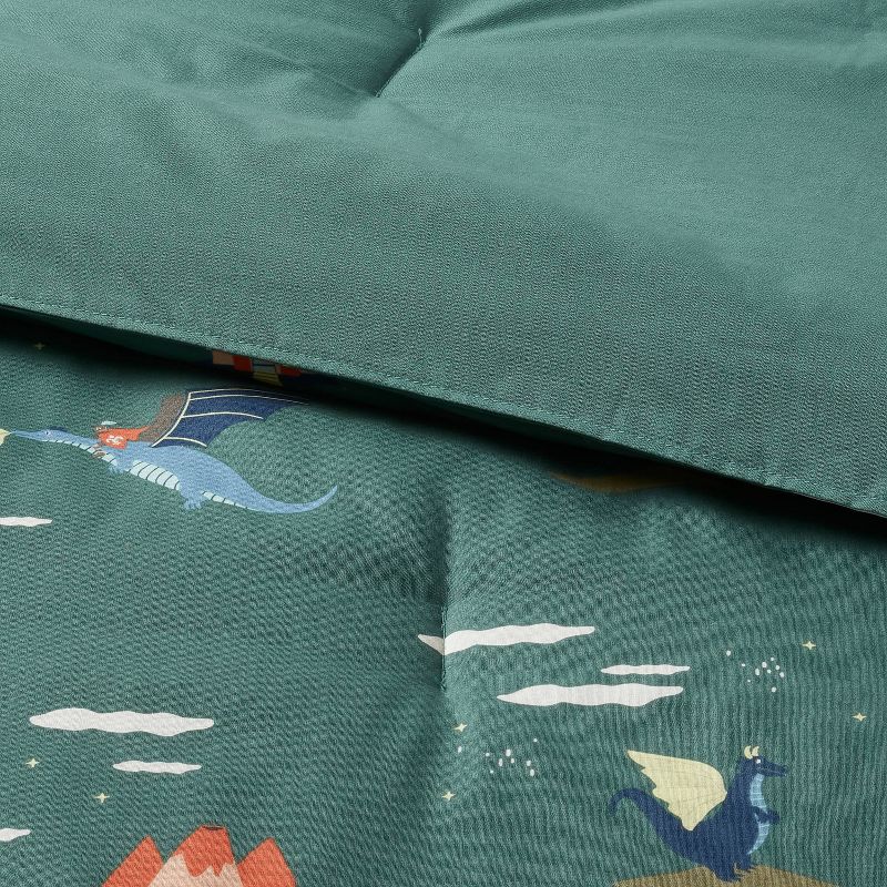 Kids' Comforter Set Dragon Print  - Pillowfort™, 4 of 7