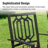Captiva Designs 2pc Outdoor Patio Dining Chairs with Steel Frame and Ventilated Backs - 4 of 4