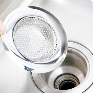 Home Mart Goods (Pack of 4) Stainless Steel Kitchen Bathroom Sink Bath Tub Drain Strainer - 3.55" - 1 of 4