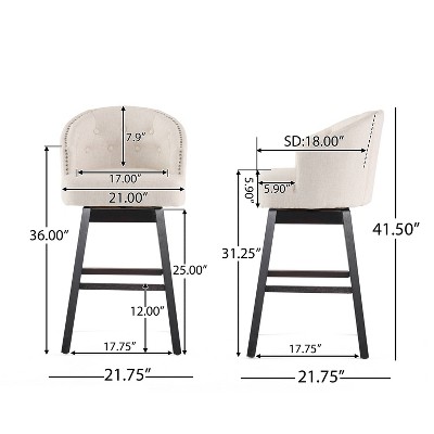Set of 2 30.5" Ogden Barstool - Christopher Knight Home, 5 of 6