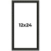 PosterPalooza | Panoramic Antique Black Picture Frame - UV Acrylic, Foam Board Backing, Hanging Hardware - 2 of 4