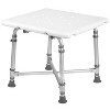 DMI Bath or Shower Bench, FSA and HSA Eligible,  Adjustable Height, 500 lb capacity, White - 4 of 4