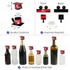 Big Dot of Happiness Red Grad - Best is Yet to Come - DIY Grad Cap Red Graduation Party Bottle Topper Decorations - Set of 20 - 3 of 4