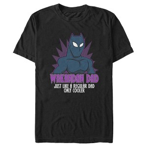 Men's Marvel Black Panther Wakandan Dad Just Like a Regular Dad Only Cooler T-Shirt - 1 of 4