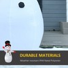 Whisen 8FT Christmas Inflatables Outdoor Decorations Snowman, Blow-Up Yard Christmas Decor with LED Lights Display - White - 4 of 4