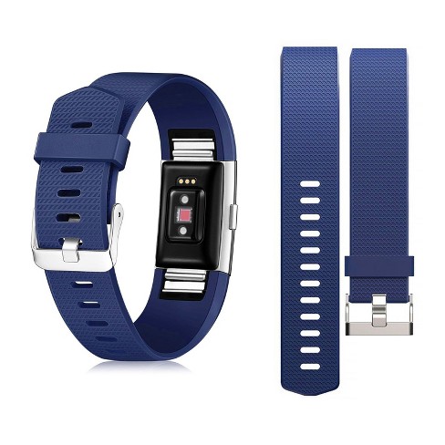 For Fitbit Charge 2 Band Wristband With Metal Buckle Clasp, Dark Blue By  Zodaca : Target
