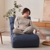 ORRD Japanese Floor Chair Recliner, 4-Position Adjustable Backrest & Built-in Spring Seat, Foldable Tatami Lazy Sofa for Small Spaces - 4 of 4