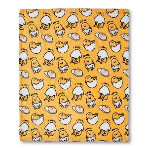 The Northwest Company Sanrio Gudetama Shell Shorts Silk-Touch Throw Blanket | 50 x 60 Inches - 1 of 4