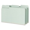 Smead SuperTab Pressboard Fastener Folders with Two SafeSHIELD Fasteners, 2" Expansion, Legal Size, Gray-Green, 25/Box - 3 of 4