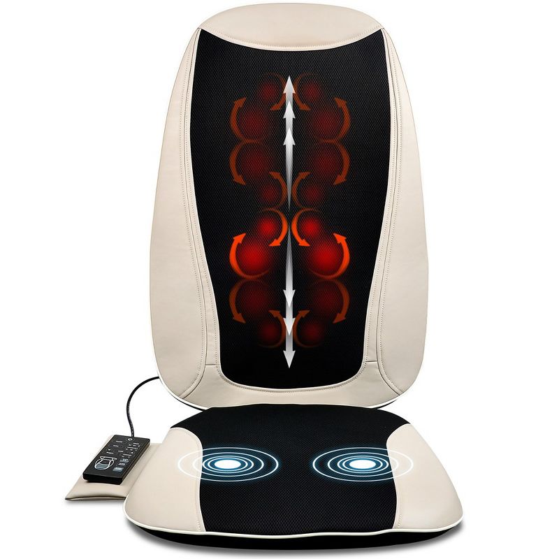 Belmint Seat Cushion Massager with Shiatsu Vibration + Soothing Heat for Back, 5 of 11