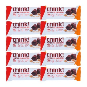Think! Chunky Chocolate Peanut Protein Bar - 10 bars, 1.41 oz - 1 of 4