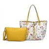 MKF Collection Danielle Reversible Shopper Tote Floral Bag, Crossbody Pouch Handbag Purse by Mia K - 2 of 4