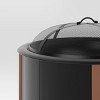 Wood Burning Fire Pit Black - Threshold™ - 4 of 4