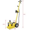 Hydraulic floor jack pneumatic axle bottle jack with (4) extended saddle kit built-in wheels 22 tons - 4 of 4