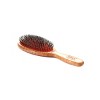 Bass Brushes Premiere Series Shine & Condition Hair Brush with Ultra-Premium Natural Bristle & Nylon Pin Genuine Ashwood Handle - image 3 of 4