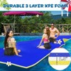 Huxxion Floating Water Mat 9/12/18 Ft, 3 Layer Tear Resistant XPE Foam Floating Mat for Lake Pool Beach and Ocean - 4 of 4