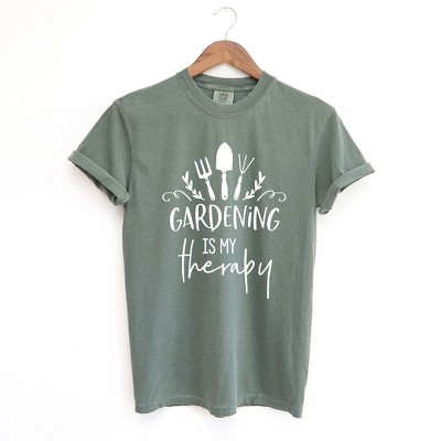 Simply Sage Market Women's Gardening Is My Therapy Short Sleeve Garment Dyed Tee
