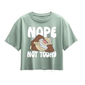 Girls' - Pokémon - Nope Not Today Slaking Short Sleeve Boxy Graphic T-Shirt - 1 of 1