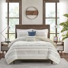 Okak Queen/King 3-Piece Tufted Woven Medallion Bed Duvet Cover Set,Comfortable Coverlet Bedding Sets,Machine Washable - 3 of 4
