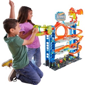 Hot Wheels City Ultimate Garage Playset: Plastic Toy Vehicle Set, Includes Car, Non-Powered, Adult Assembly Required, Ages 4+ - 1 of 4