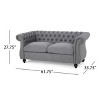 NicBex 61.75 Inch Buttons Tufted Couch Loveseat Sofa with Rolled Armrests for Living Room,Small Space,Apartment - 3 of 4