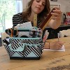 Everything Mary Collapsible Desktop Craft Caddy, Teal Geometric - 3 of 4