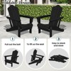 Hyleory HDPE Outdoor Folding Chair with Cloud-Shaped Backrest, Portable Patio Seating - 4 of 4