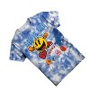 Boys Pacman Video Game Shirt - Pac-Man, Ms. Pac-Man, Jr. Pac-Man - Namco Atari Pac-Man Official Tie Dye T-Shirt (Royal Blue Dye, Large) - 3 of 4