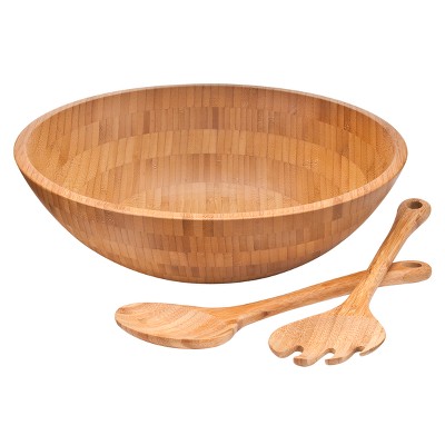 Lipper International 3pc Bamboo Salad Set