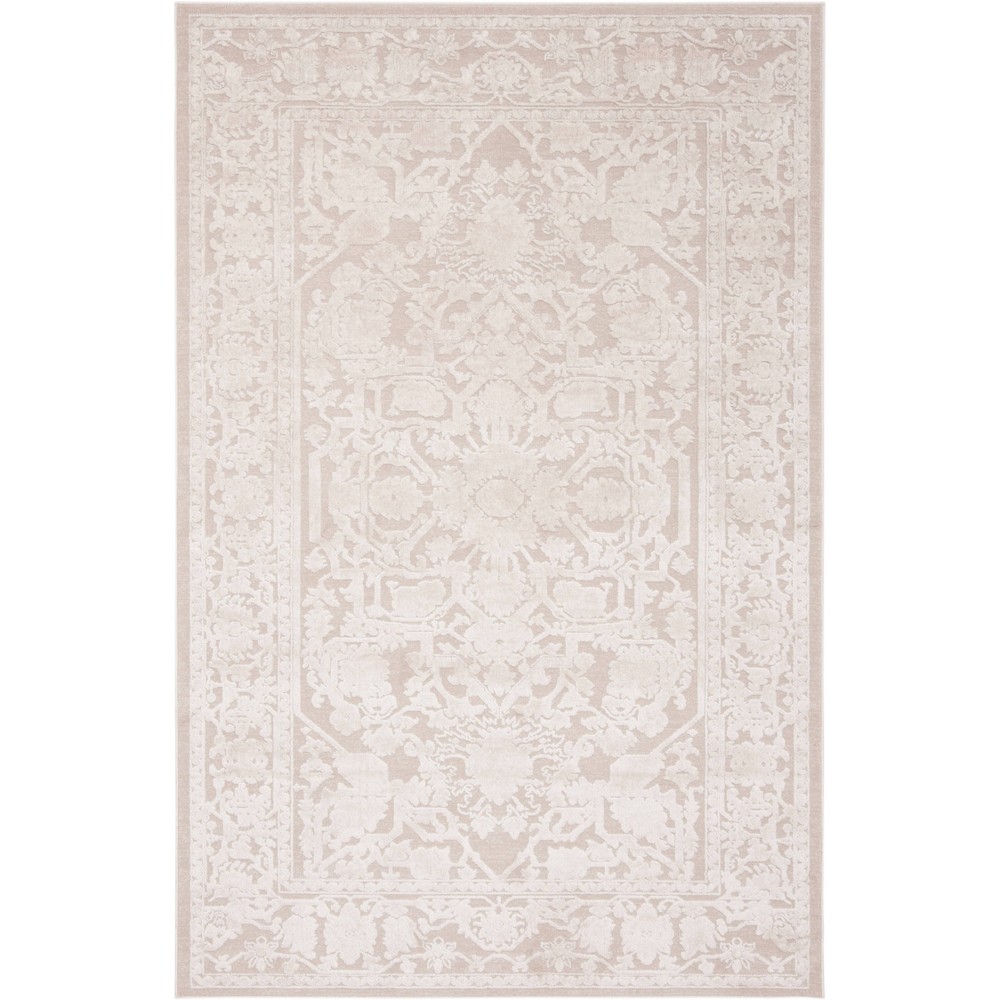 8'x10' Danika Floral Loomed Area Rug Cream/Ivory - Safavieh