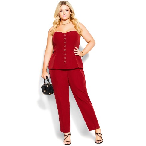 Women's Plus Size Blakely Jumpsuit - Dazzling Blue