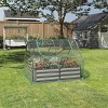 Raised Garden Bed with Removable Green House - 4ft x 3ft Rust-Resistant Galvanized Steel Planter Box with PVC Grow Tent by Home-Complete - image 2 of 4