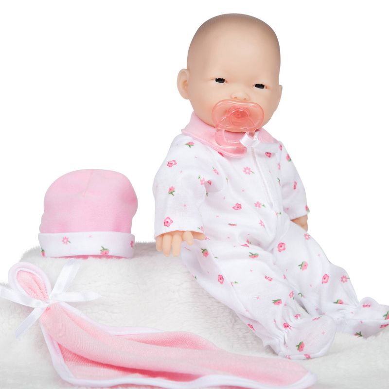 JC Toys La Baby 11&#34; Baby Doll - Pink Outfit, 4 of 7
