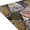Kate Aurora Montauk Accents Stone Designed Welcome Outdoor Rubber Entrance Mat 18x30 - Quarry Stone - 2 of 4