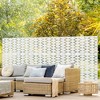 Dovelina Metal Outdoor Privacy Screen Freestanding Patio Decorative Screens - 3 of 4