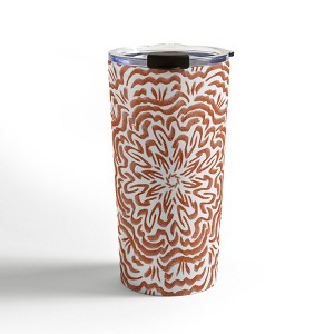 Marta Barragan Camarasa Terracotta strokes pattern Travel Mug 20 oz Stainless Steel Travel Mug - Deny Designs - 1 of 4