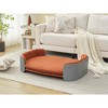 Gulches Gray Brown Pet Bed - Scandinavian Style Elevated Cat Sofa - 2 of 4