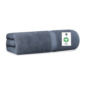 Delara Organic Cotton Luxuriously Plush Bath Sheet, GOTS & Oeko-TEX Certified, Soft, Quick Dry & Ultra-Absorbent 36"x70" - 1 of 4