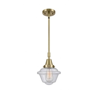 Oxford - 1 Light Stem Hung Mini Pendant In Traditional Style-9.13 Inches Tall and 7.5 Inches Wide