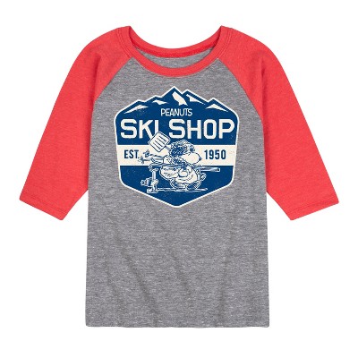 Boys' - Peanuts - Ski Shop Raglan Graphic T-Shirt