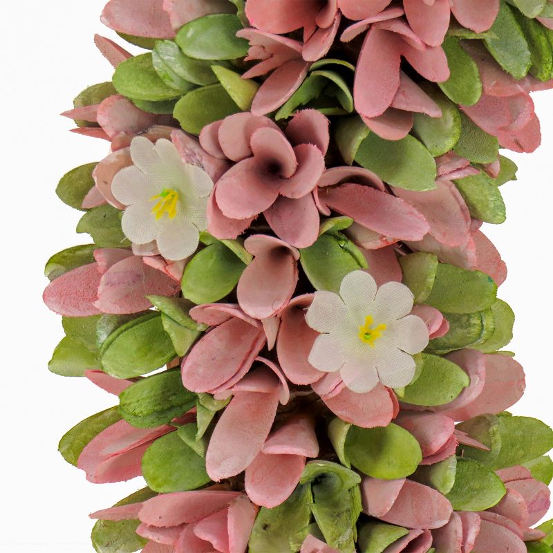 18" Artificial Floral Spring Wreath Pink - National Tree Company, 3 of 4