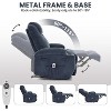 Massage Rocker Recliner Chair with Heat and Vibration Ergonomic Rocking Lounge Chair for Living Room - 2 of 4